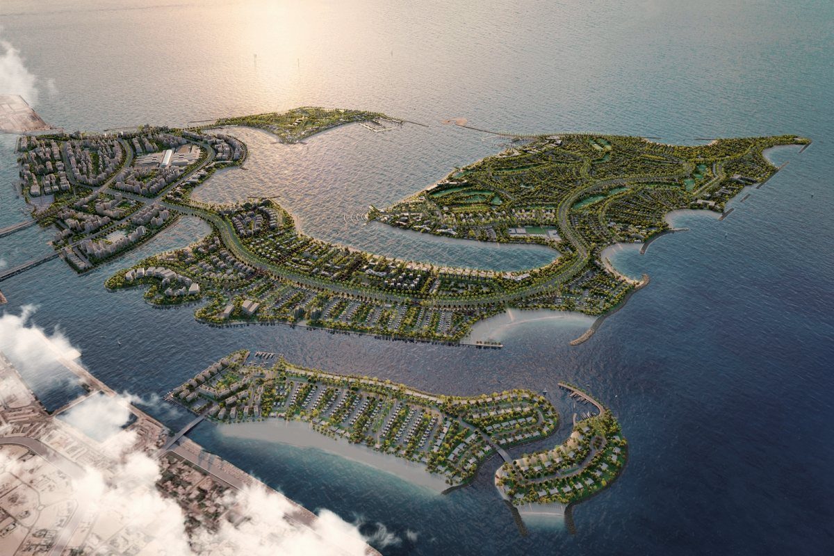 Dubai Islands vor Deira, Luftaufnahme